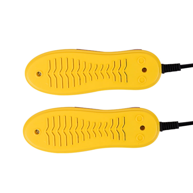 Multifunctional Household Cartoon Dehumidification Deodorization Shoe Warmer Dryer with Lighting, US Plug(Yellow)