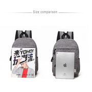 Universal Multi-Function Canvas Cloth Laptop Computer Shoulders Backpack Students Bag for 13-15 inch, Size: 36x25x10cm(Black)
