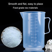 2000ml PP Plastic Flask Digital Measuring Cup Cylinder Scale Measure Glass Lab Laboratory Tools (Transparent)