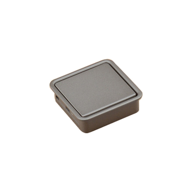 Simple Wardrobe Slotted Scrub Handle Concealed Recessed Drawer Invisible Handle, Single Hole (Grey)