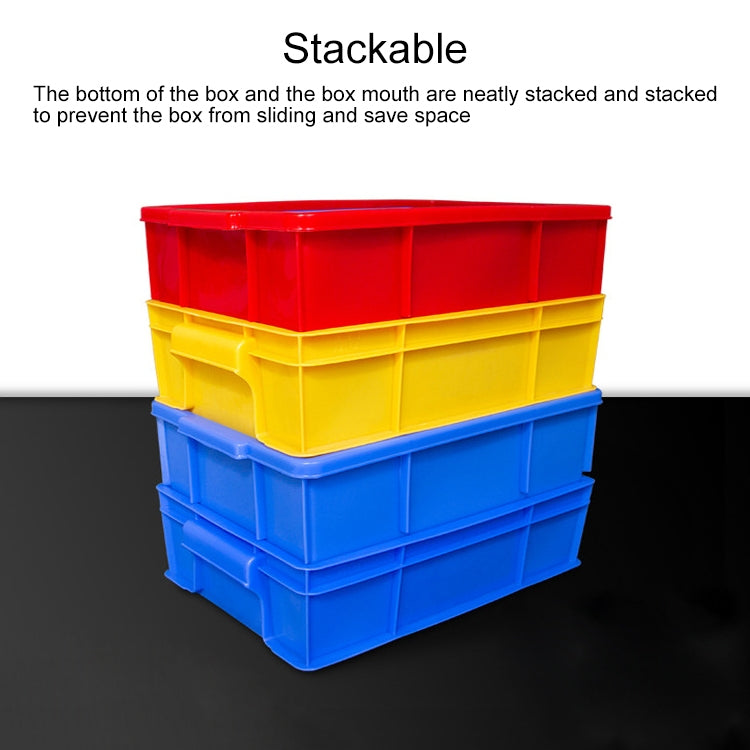 Thick Multi-function Material Box Brand New Flat Plastic Parts Box Tool Box, Size: 38.3cm x 24.2cm x 9.8cm(Blue)