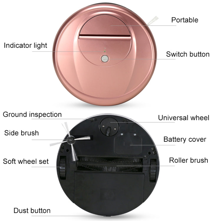FD-RSW(D) Smart Household Sweeping Machine Cleaner Robot(Grey)