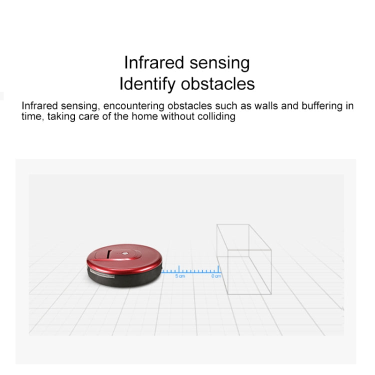 FD-RSW(E) Smart Household Sweeping Machine Cleaner Robot(Red)