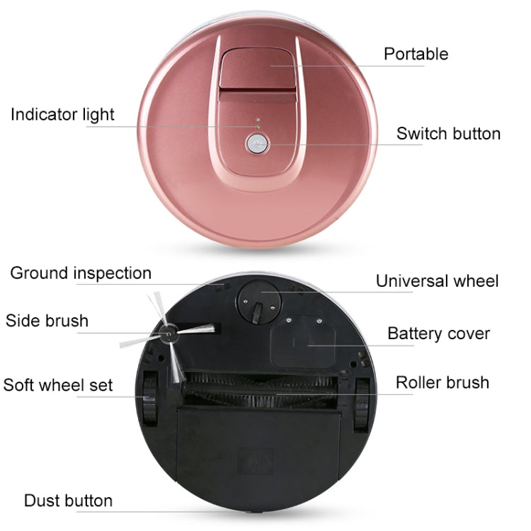 FD-RSW(E) Smart Household Sweeping Machine Cleaner Robot(Red)