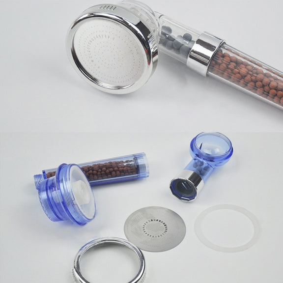 PC Negative Ions Shower Head, Size: Large, Interface:  2cm(Blue)