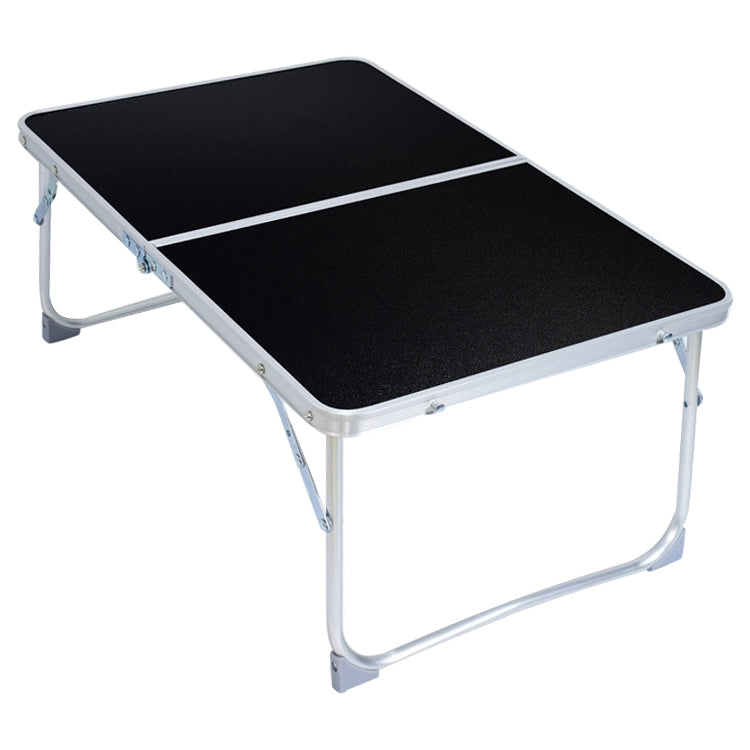 Plastic Mat Adjustable Portable Laptop Table Folding Stand Computer Reading Desk Bed Tray (Black)
