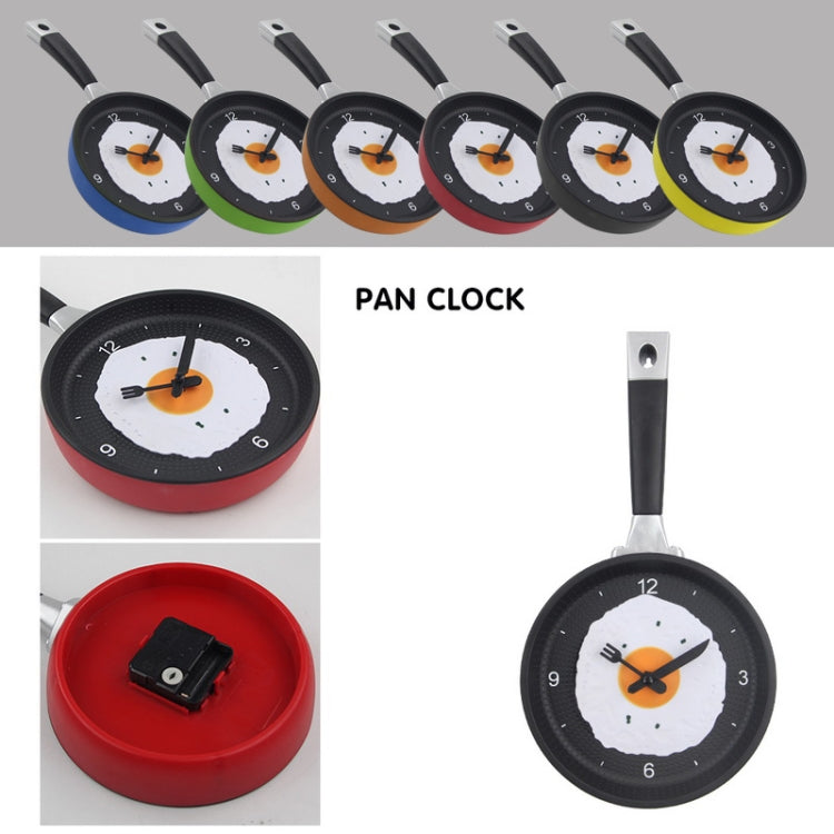 Fried Egg Pan Shape Creative Living Room Decorative Wall Clock (Green)
