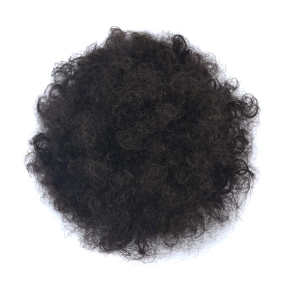 FBBZT02 European and American Black People Explosion Head Fluffy Curl Hair Net Wig (Black Brown)