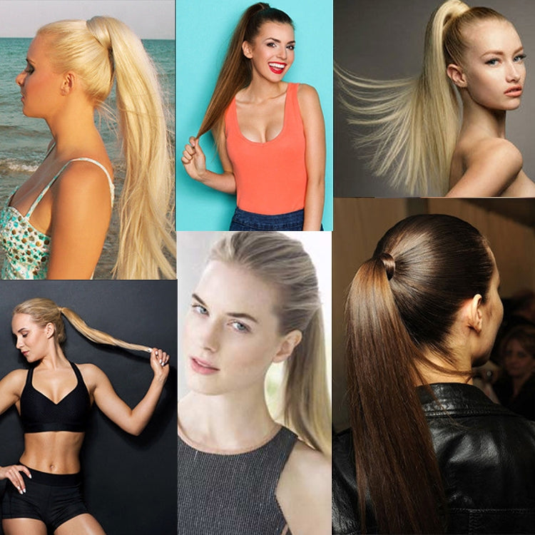 6# Invisible Seamless Bandage-style  Wig Long Straight Hair Wig Ponytail