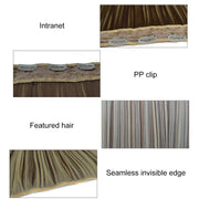 22# One-piece Seamless Five-clip Wig Long Straight Wig Piece