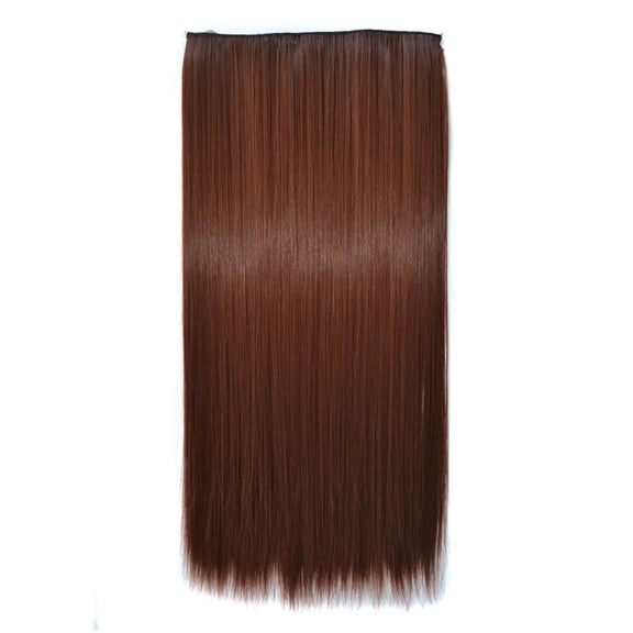 33# One-piece Seamless Five-clip Wig Long Straight Wig Piece