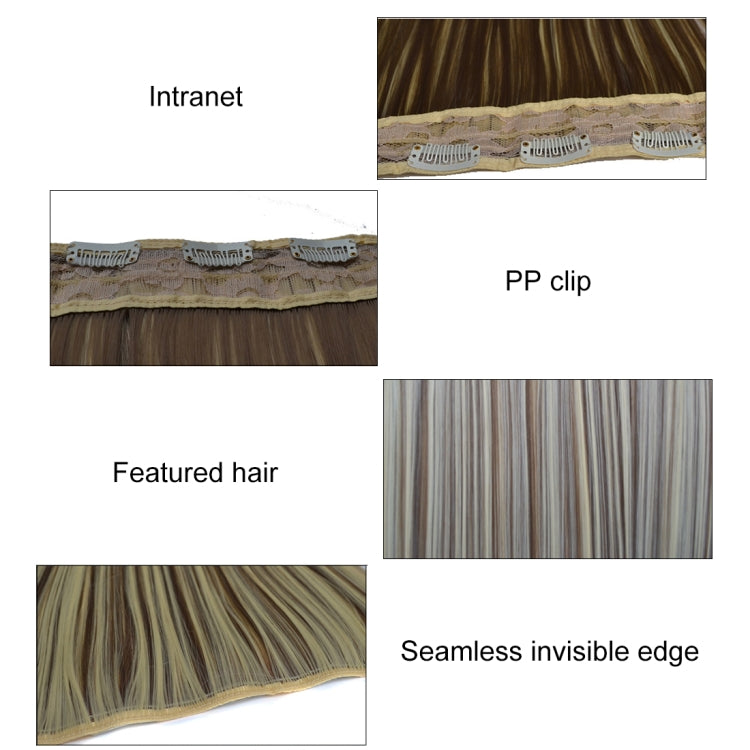 33# One-piece Seamless Five-clip Wig Long Straight Wig Piece