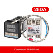 REX-C100 Thermostat + Thermocouple + SSR-25 DA Solid State Module Intelligent Temperature Control Kit