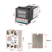 REX-C100 Thermostat + Thermocouple + SSR-80 DA Solid State Module Intelligent Temperature Control Kit