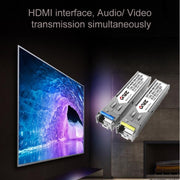 OPT882 HDMI Extender (Receiver & Sender) Fiber Optic Extender , Transmission Distance: 20KM (US Plug)