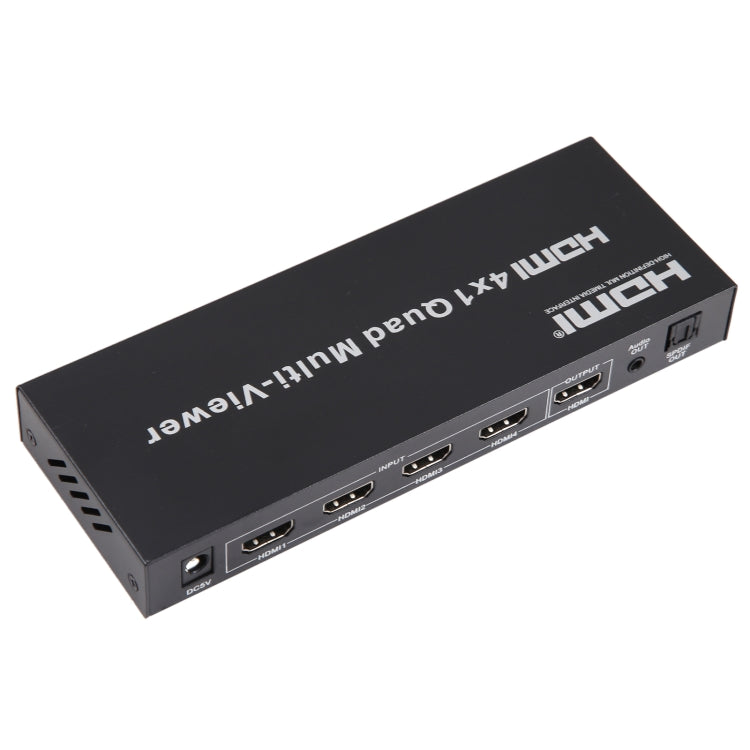 4 in 1 Out HDMI Quad Multi-viewer with Seamless Switcher, US Plug