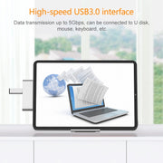 HW-TC29 4 In 1 Type-C / USB-C Multifunctional Extension HUB Adapter iPad Pro Hub (Grey)