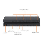 AIMOS AM-KM804 USB 8 In 4 Out Switch