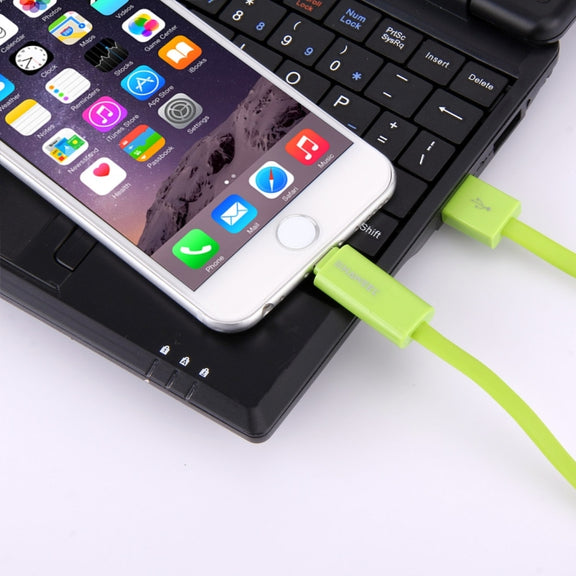 HAWEEL 1m 2 in 1 Micro USB & 8 Pin to USB Data Sync Charge Cable(Green)
