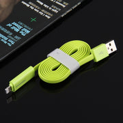 HAWEEL 1m 2 in 1 Micro USB & 8 Pin to USB Data Sync Charge Cable(Green)