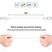 HAWEEL 25W 3A Type-C / USB-C to Type-C / USB-C PD Fast Charging Data Cable, Length: 1m