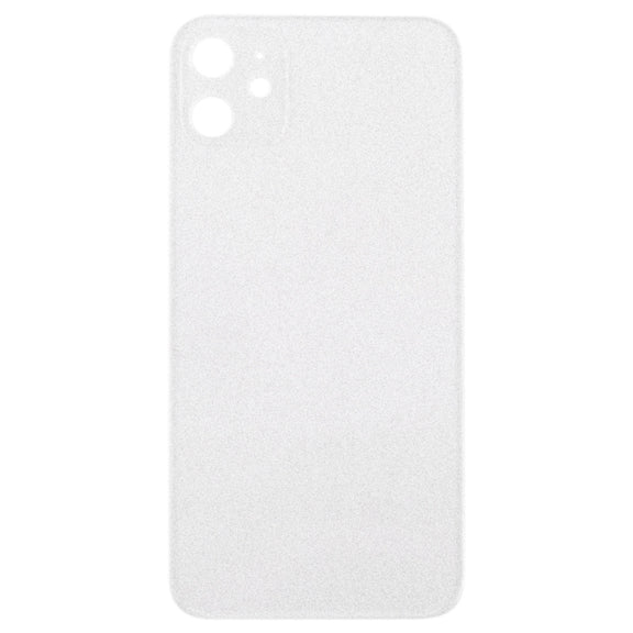 Transparent Frosted Glass Battery Back Cover for iPhone 11(Transparent)