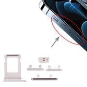 SIM Card Tray + Side Keys for iPhone 12 Pro(White)