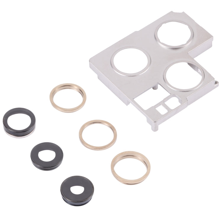 Camera Lens Cover With Retaining Bracket for iPhone 13 Pro Max(Gold)