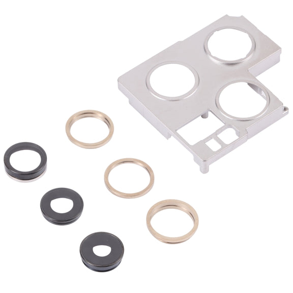Camera Lens Cover With Retaining Bracket for iPhone 13 Pro Max(Gold)