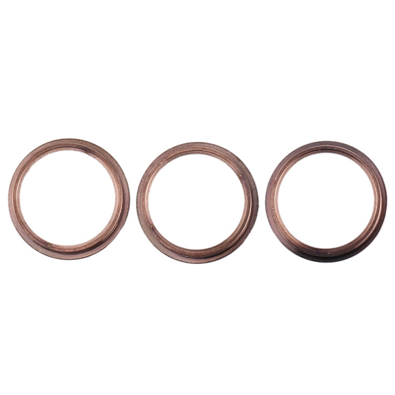 3 PCS Rear Camera Glass Lens Metal Protector Hoop Ring for iPhone 11 Pro & 11 Pro Max(Gold)
