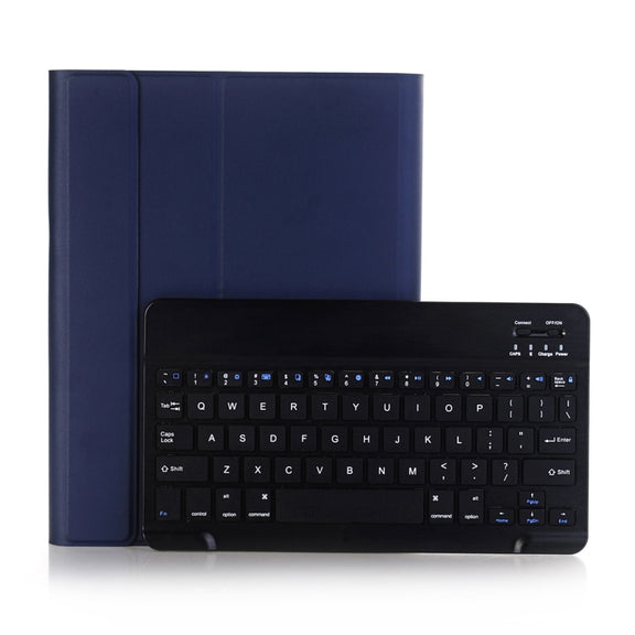 A02 for iPad 4 / 3 / 2 Universal Ultra-thin ABS Horizontal Flip Tablet Case + Bluetooth Keyboard(Blue)