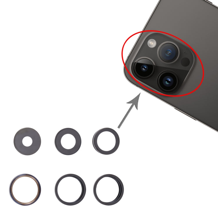 For iPhone 14 Pro Camera Lens Cover(Grey)