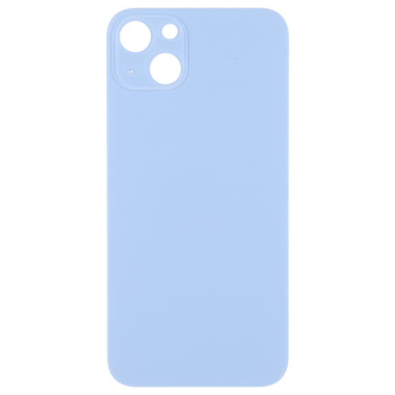 Easy Replacement Big Camera Hole Glass Back Battery Cover for iPhone 14(Blue)