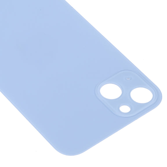 Easy Replacement Big Camera Hole Glass Back Battery Cover for iPhone 14(Blue)