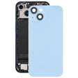 For iPhone 14 Glass Battery Back Cover with Flash Bracket + Wireless Charging Module(Blue) - Back Cover by PMC TechLife | Online Shopping South Africa | PMC TechLife | Buy Now Pay Later Mobicred