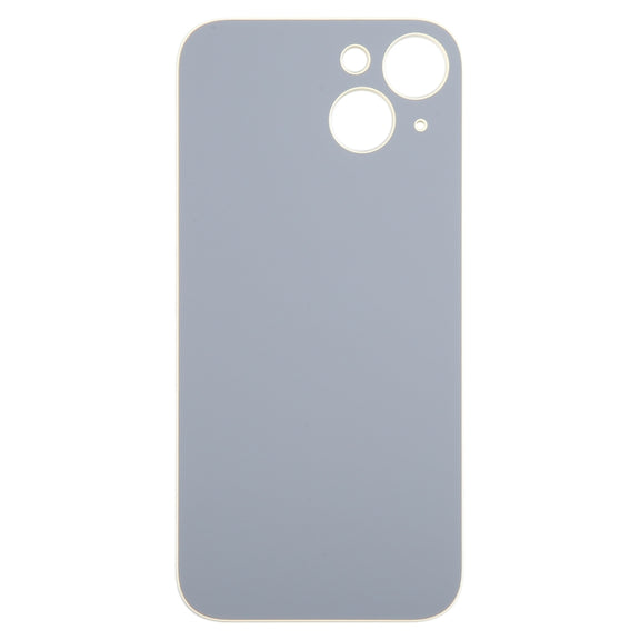 For iPhone 15 Easy Replacement Big Camera Hole Glass Back Battery Cover(Yellow)