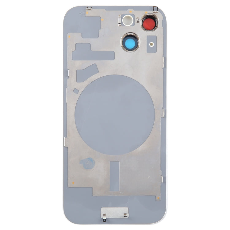 For iPhone 15 Plus Glass Battery Back Cover with Camera Lens Cover(Yellow)