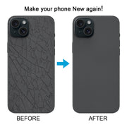 For iPhone 15 Plus Glass Battery Back Cover with Flash Bracket + Wireless Charging Module(Blue)