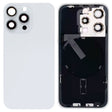 For iPhone 15 Pro Glass Battery Back Cover with Flash Bracket + Wireless Charging Module(White) - Back Cover by PMC TechLife | Online Shopping South Africa | PMC TechLife | Buy Now Pay Later Mobicred