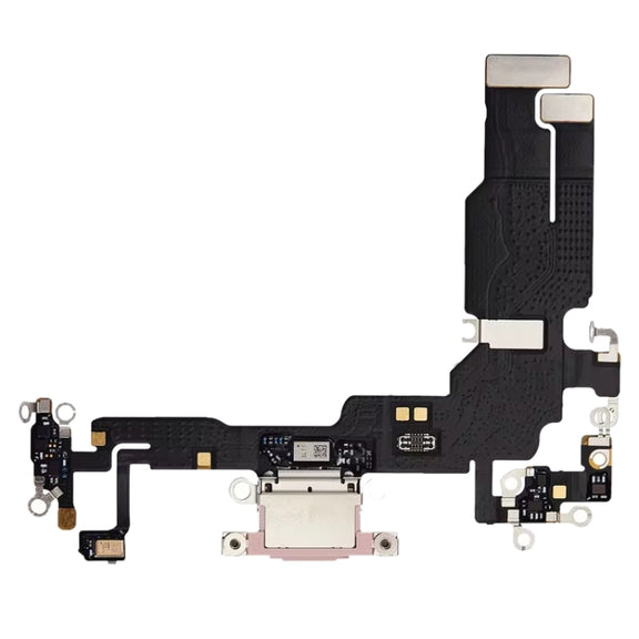 For iPhone 15 Plus Original Charging Port Flex Cable (Pink)
