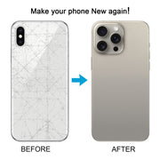 Back Cover with Appearance Imitation of iP15 Pro Max for iPhone XS Max(Titanium)