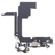 For iPhone 15 Pro Charging Port Flex Cable (Black) - Flex Cable by PMC TechLife | Online Shopping South Africa | PMC TechLife | Buy Now Pay Later Mobicred