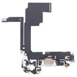 For iPhone 15 Pro Charging Port Flex Cable (White) - Flex Cable by PMC TechLife | Online Shopping South Africa | PMC TechLife | Buy Now Pay Later Mobicred