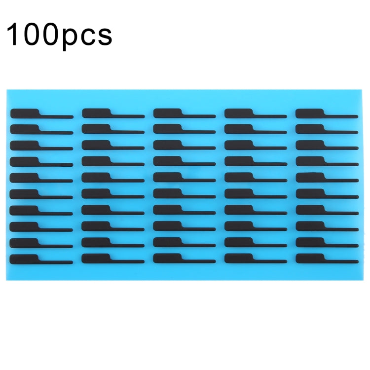 For iPhone 15 Pro Max 100pcs/set LCD Bottom Black Adhesive Sticker(01)