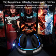 KOTION EACH G2000 Stereo Bass Gaming Headphone with Microphone & LED Light, For PS4, Smartphone, Tablet, Computer, Notebook