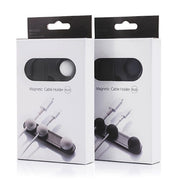Magnetic Wire Take-up Cable Winder Magnetic Holder Desktop Storage(Black)