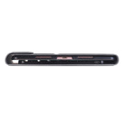 A102 For iPad 10.2 inch Ultra-thin Detachable Bluetooth Keyboard Leather Tablet Case with Stand Function(Dark Blue)