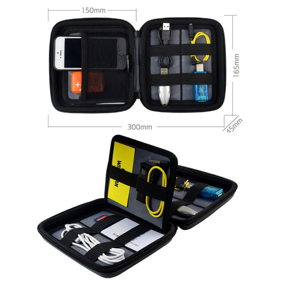 ps5 Multi-function Water-resistant Digital Electronic Data Cable Hard Drive Protective Bag Storage Box