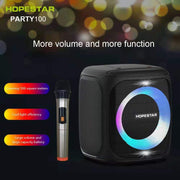 HOPESTAR Party100 Bluetooth 5.0 Portable Water-resistant Wireless Bluetooth Speaker with Mobile Charging Function (Green)