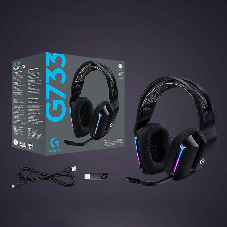Logitech G733 LIGHT SPEED Wireless RGB Gaming Headset (Blue)